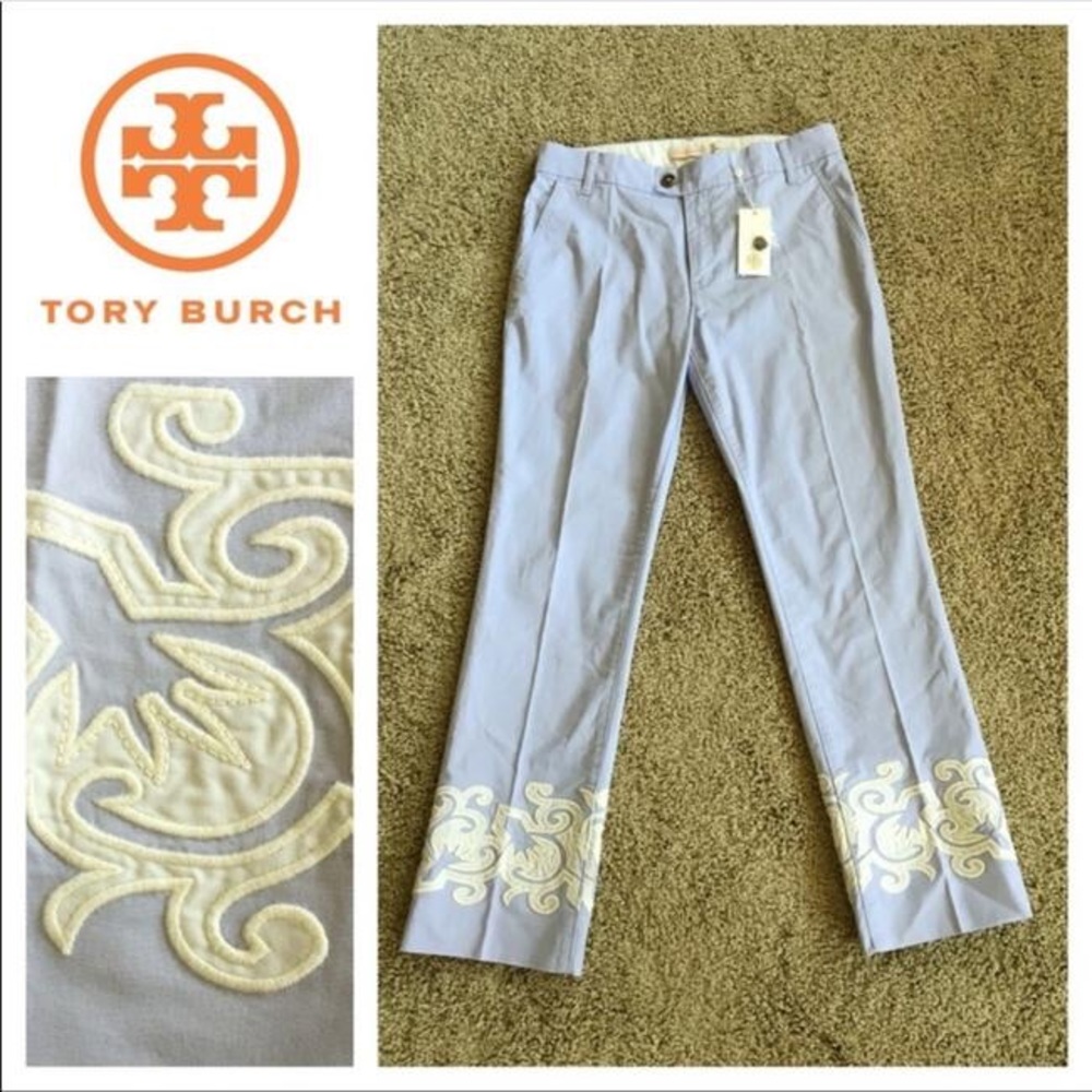 *NWT* TORY BURCH ‘Adrienne’ cropped chino pants
